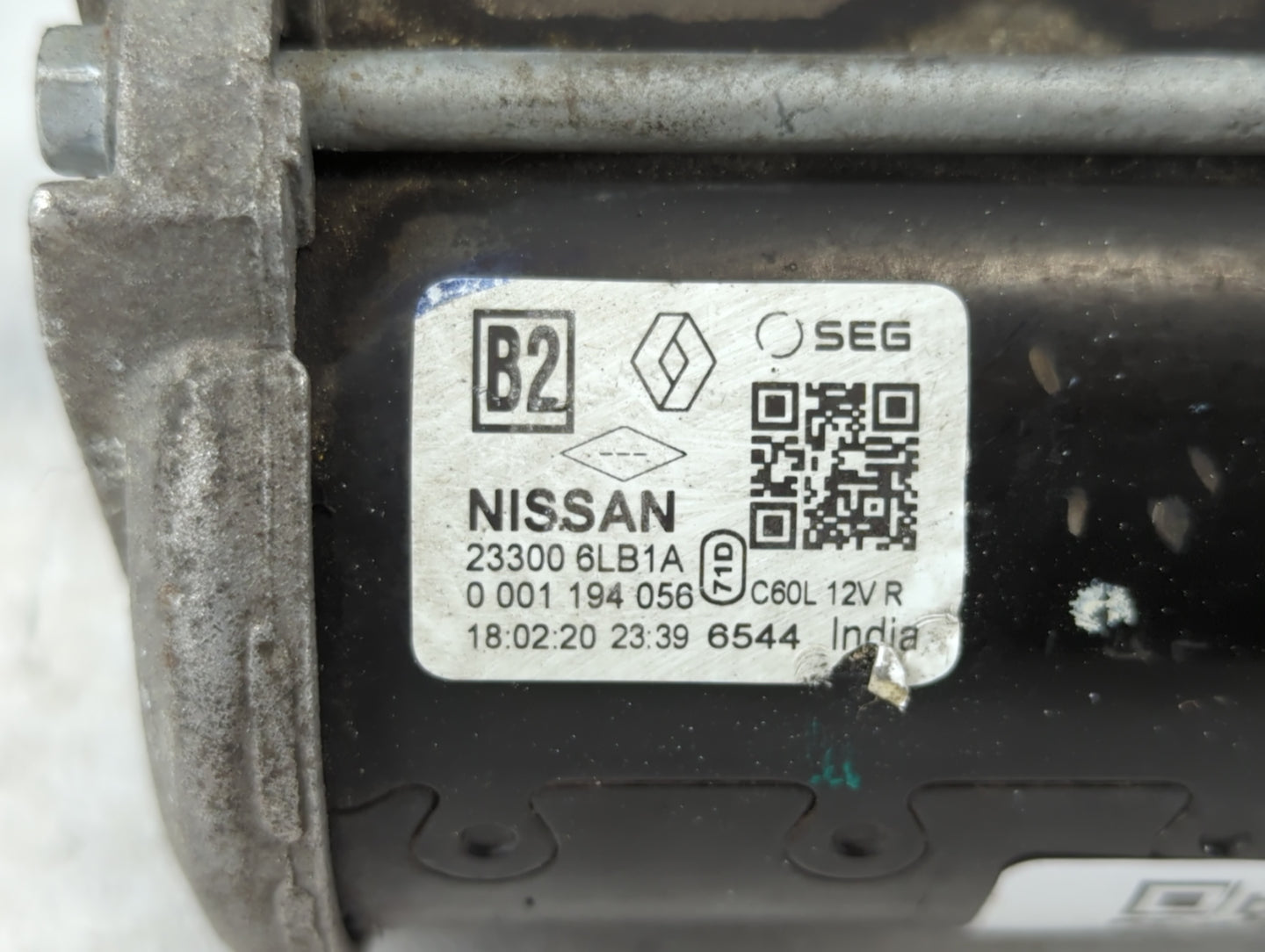 2020 Nissan Sentra Car Starter Motor Solenoid OEM P/N:23300 6LB1A Fits OEM Used Auto Parts - Oemusedautoparts1.com