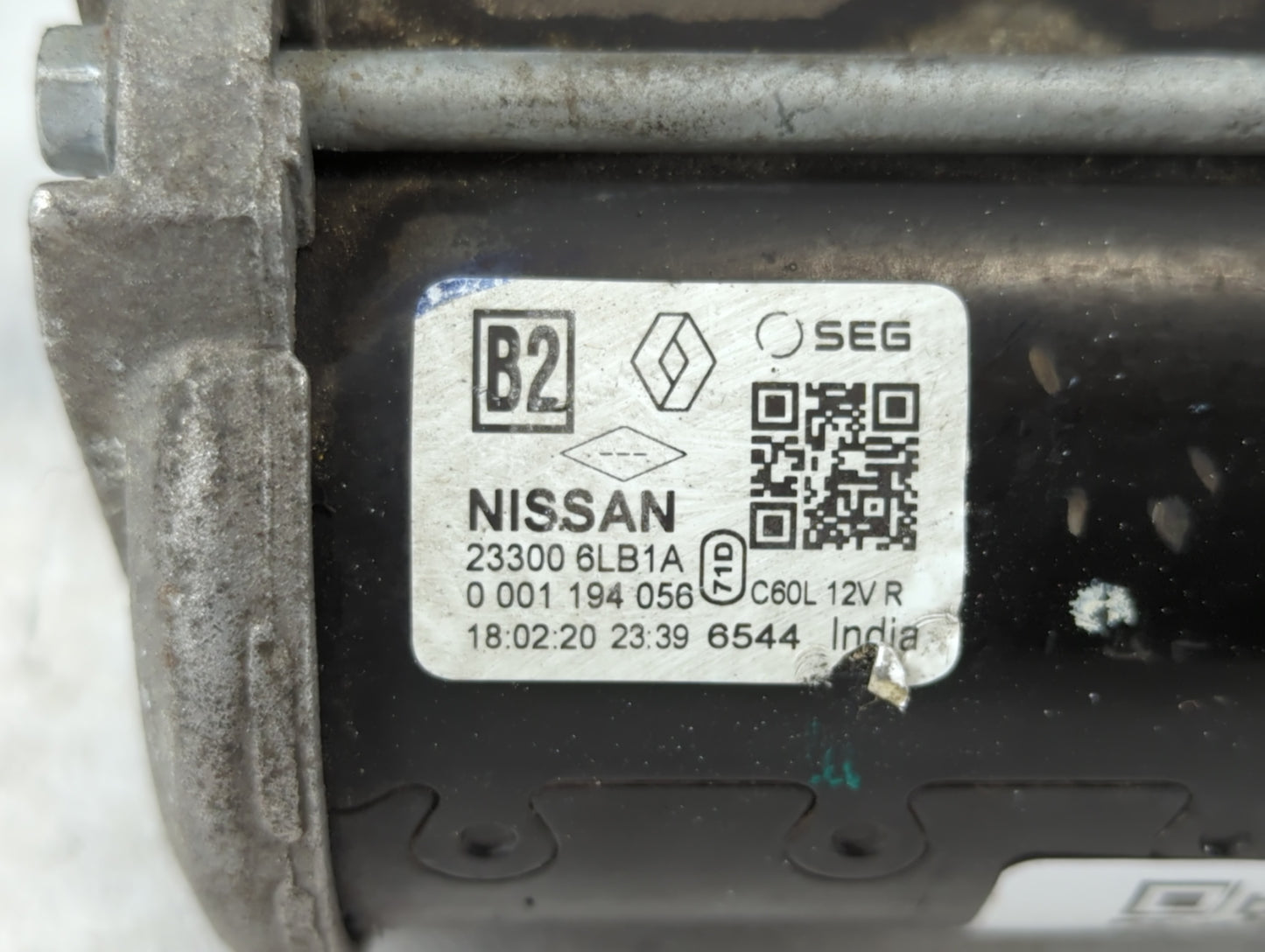 2020 Nissan Sentra Car Starter Motor Solenoid OEM P/N:23300 6LB1A Fits OEM Used Auto Parts - Oemusedautoparts1.com