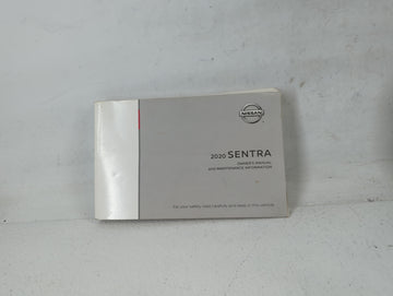 2020 Nissan Sentra Owners Manual Book Guide OEM Used Auto Parts