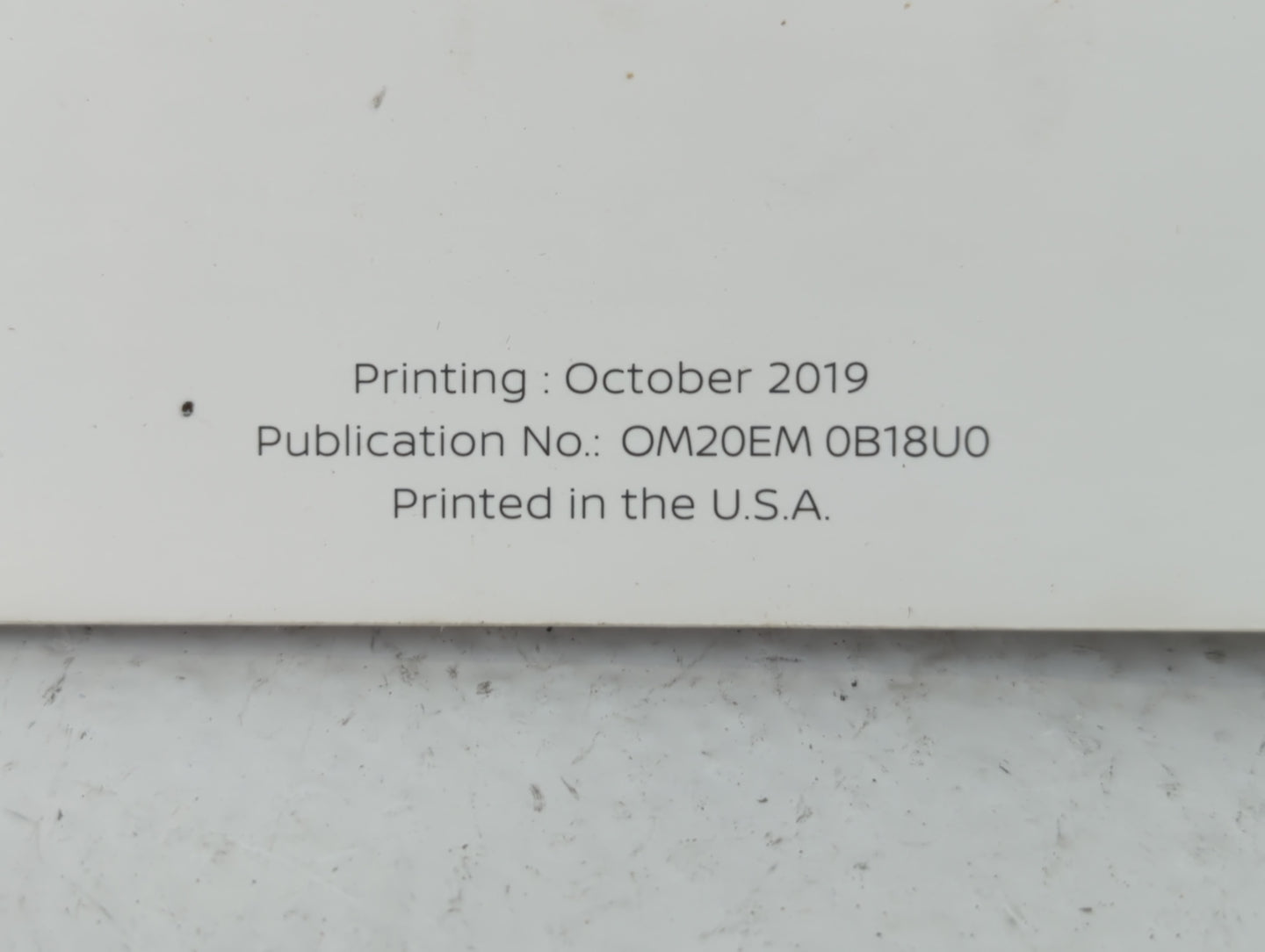 2020 Nissan Sentra Owners Manual Book Guide OEM Used Auto Parts - Oemusedautoparts1.com