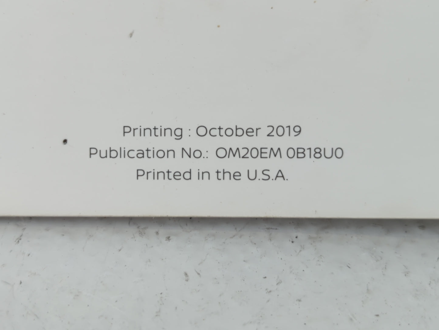 2020 Nissan Sentra Owners Manual Book Guide OEM Used Auto Parts - Oemusedautoparts1.com