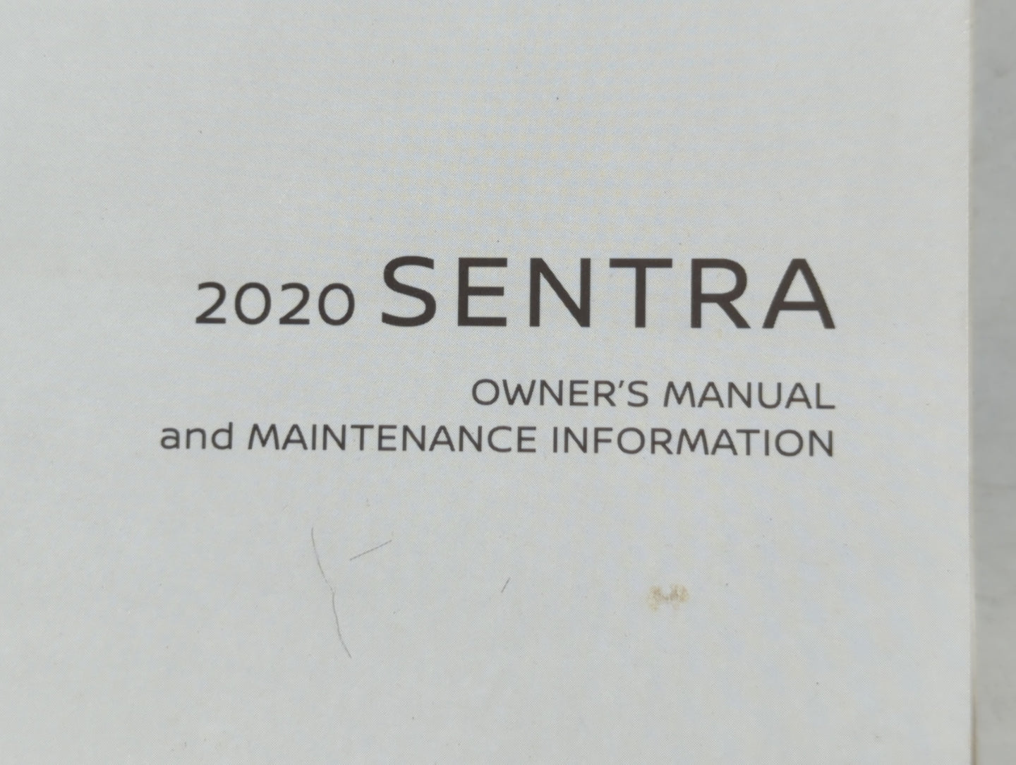 2020 Nissan Sentra Owners Manual Book Guide OEM Used Auto Parts - Oemusedautoparts1.com