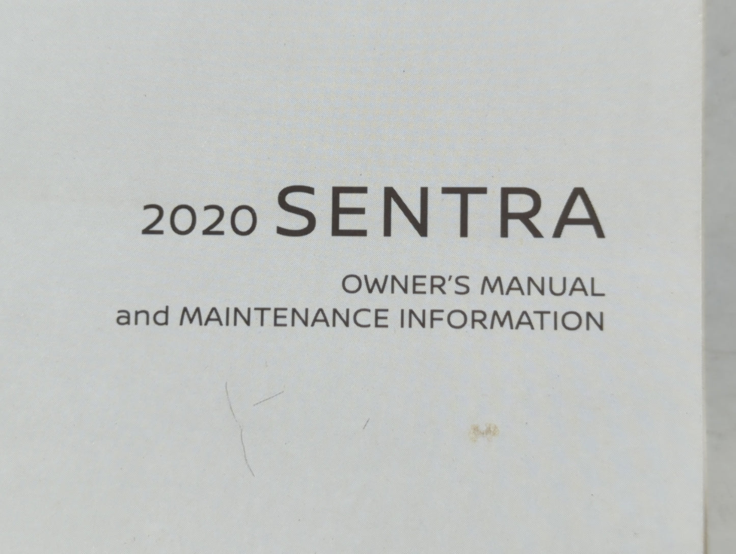 2020 Nissan Sentra Owners Manual Book Guide OEM Used Auto Parts - Oemusedautoparts1.com