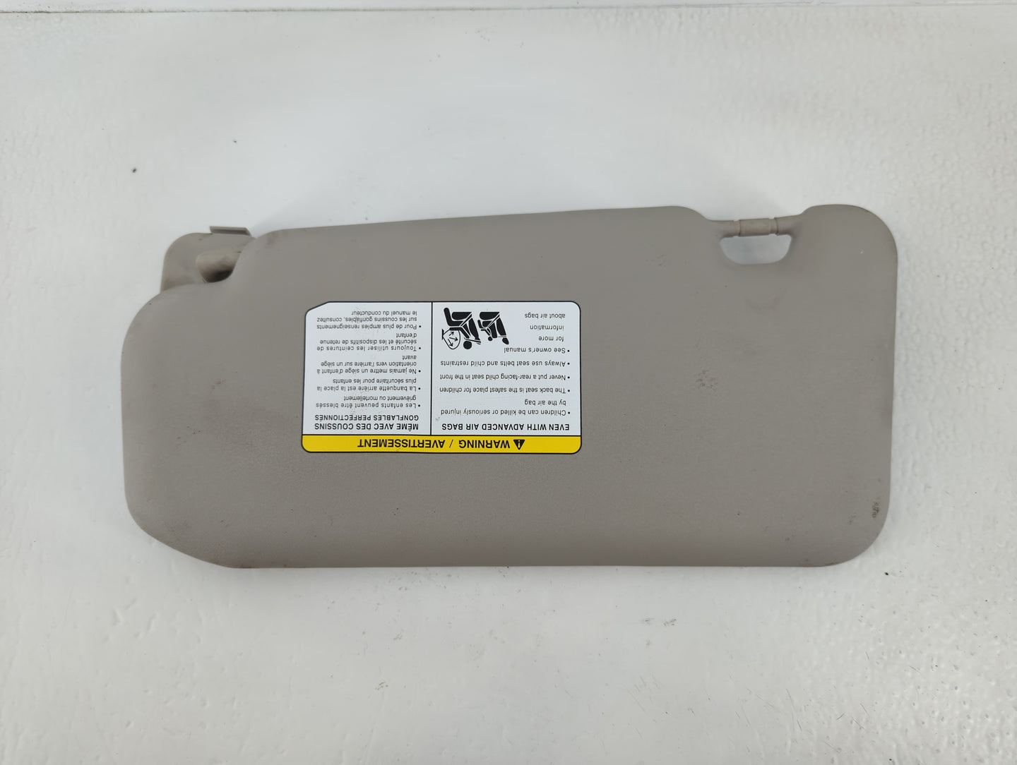 2020-2022 Nissan Sentra Sun Visor Shade Replacement Passenger Right Mirror Fits Fits 2020 2021 2022 OEM Used Auto Parts - Oe