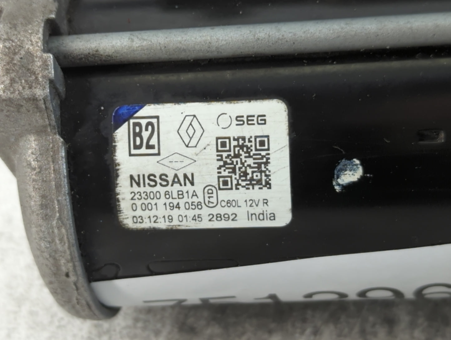 2020-2022 Nissan Sentra Car Starter Motor Solenoid OEM P/N:23300 6LB1A Fits Fits 2020 2021 2022 OEM Used Auto Parts - Oemuse