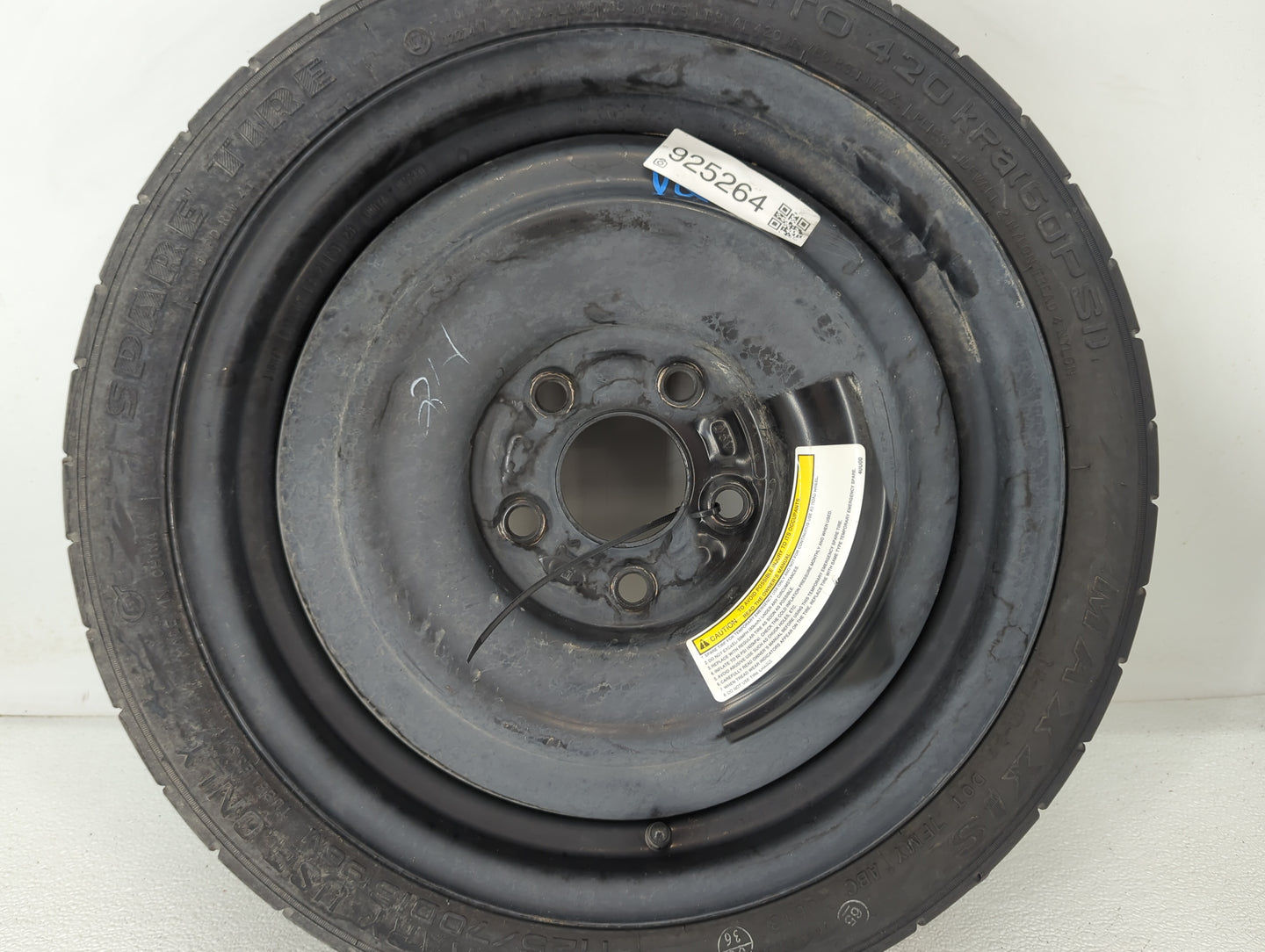 2020-2022 Nissan Sentra Spare Donut Tire Wheel Rim Oem - Oemusedautoparts1.com