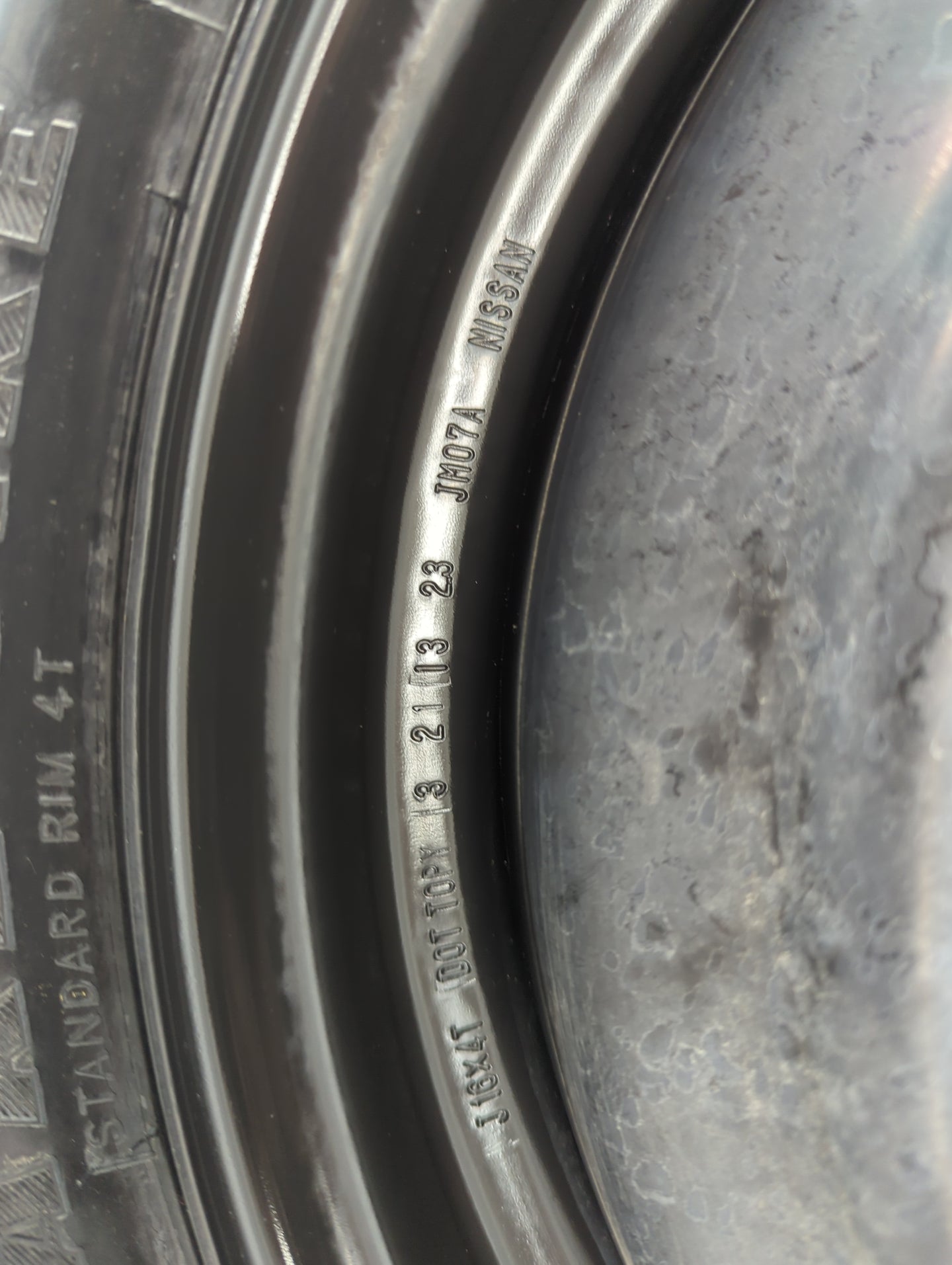 2020-2022 Nissan Sentra Spare Donut Tire Wheel Rim Oem - Oemusedautoparts1.com