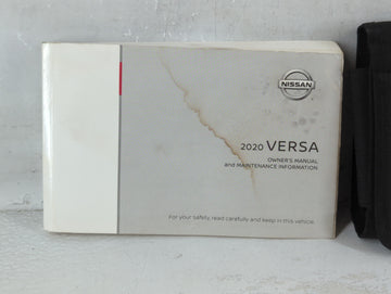 2020 Nissan Versa Owners Manual Book Guide P/N:OM20EM 0N18U1 OEM Used Auto Parts