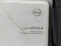 2020 Nissan Versa Owners Manual Book Guide P/N:OM20EM 0N18U1 OEM Used Auto Parts - Oemusedautoparts1.com