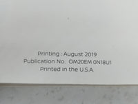 2020 Nissan Versa Owners Manual Book Guide P/N:OM20EM 0N18U1 OEM Used Auto Parts - Oemusedautoparts1.com
