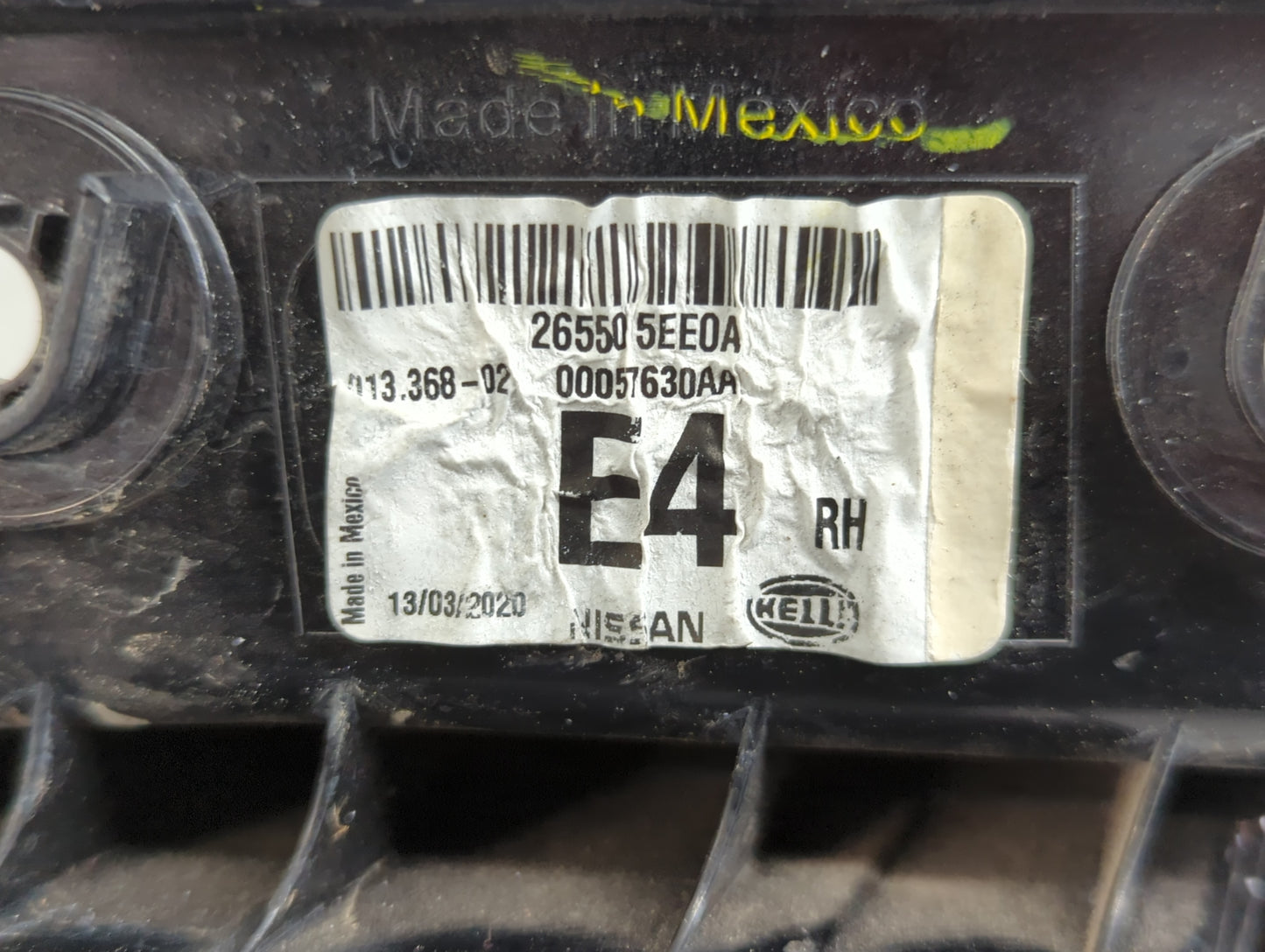 2020-2022 Nissan Versa Tail Light Assembly Passenger Right OEM Fits Fits 2020 2021 2022 OEM Used Auto Parts - Oemusedautopar