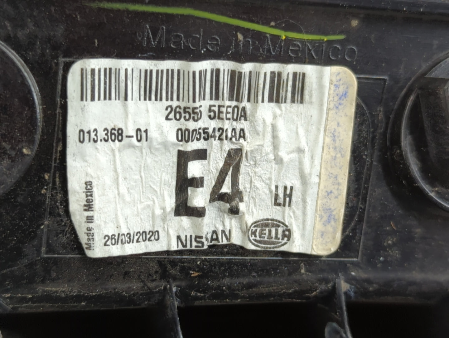 2020-2022 Nissan Versa Tail Light Assembly Driver Left OEM P/N:26555 5EE0A Fits Fits 2020 2021 2022 OEM Used Auto Parts - Oe