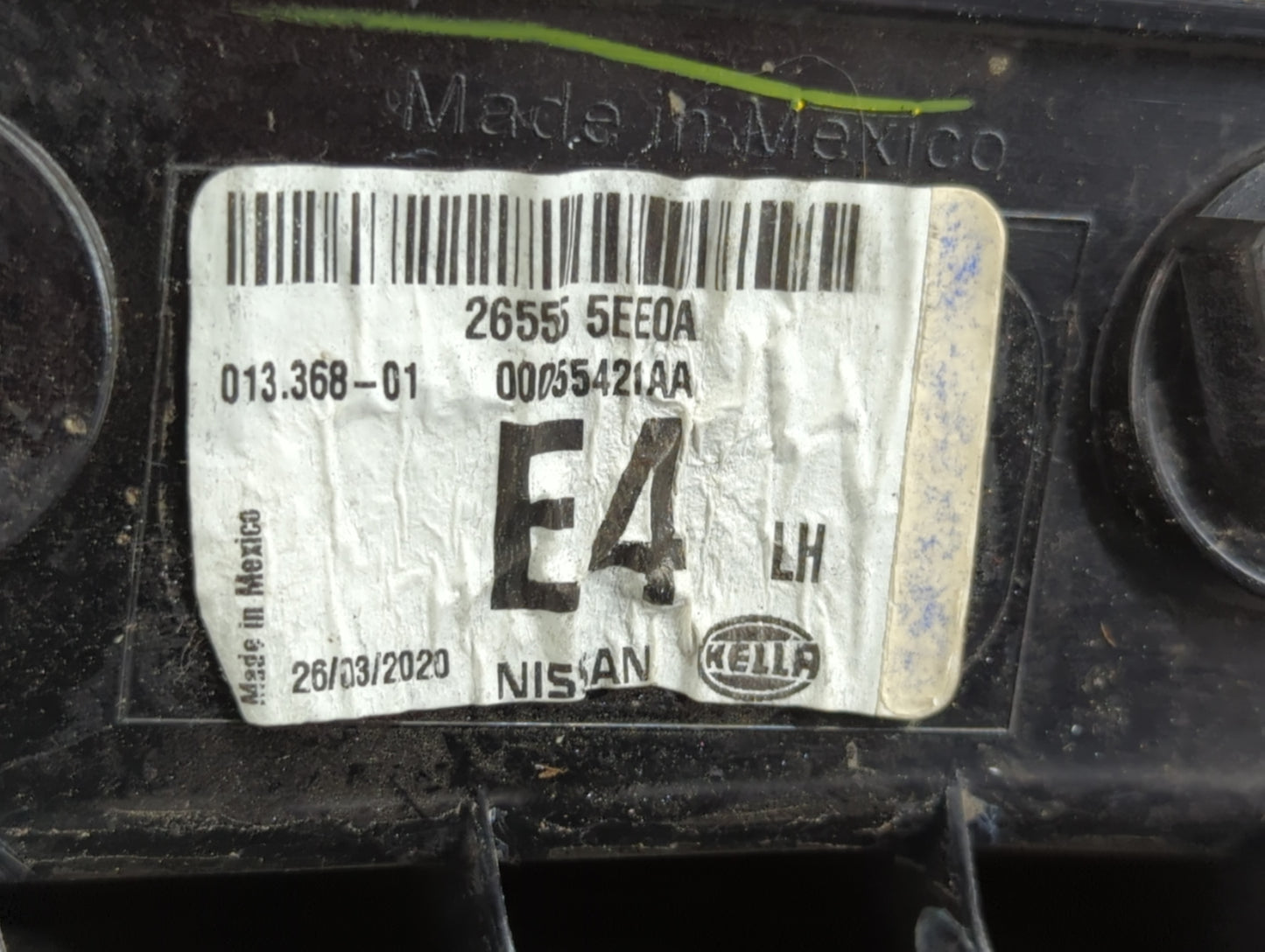 2020-2022 Nissan Versa Tail Light Assembly Driver Left OEM P/N:26555 5EE0A Fits Fits 2020 2021 2022 OEM Used Auto Parts - Oe