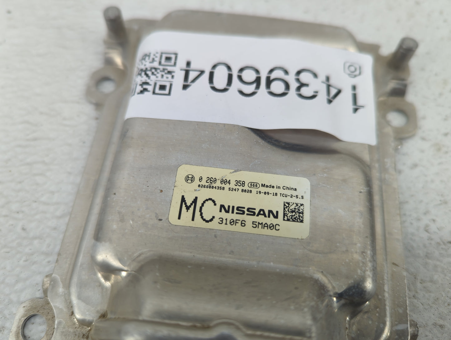2020-2021 Nissan Versa PCM Engine Control Computer ECU ECM PCU OEM P/N:310F6 5MA0C 0 260 004 358 Fits Fits 2018 2019 2020 20