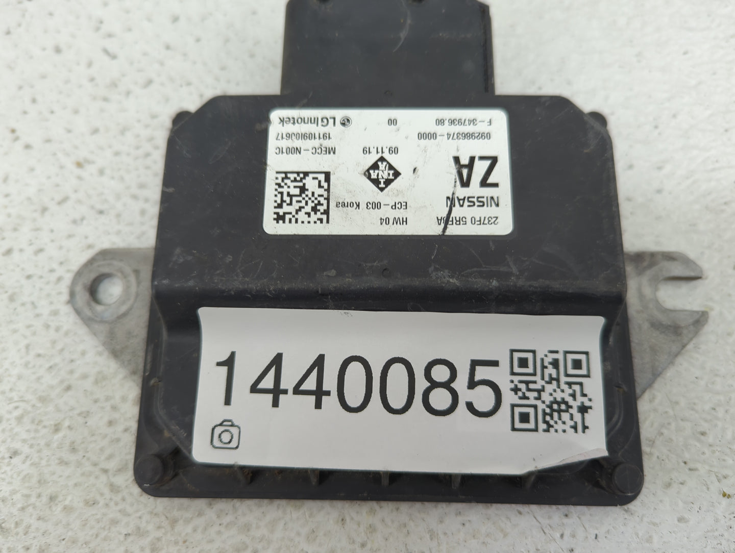 2020-2021 Nissan Versa PCM Engine Control Computer ECU ECM PCU OEM P/N:237F0 5RB0A MECC-N001C Fits Fits 2018 2019 2020 2021 