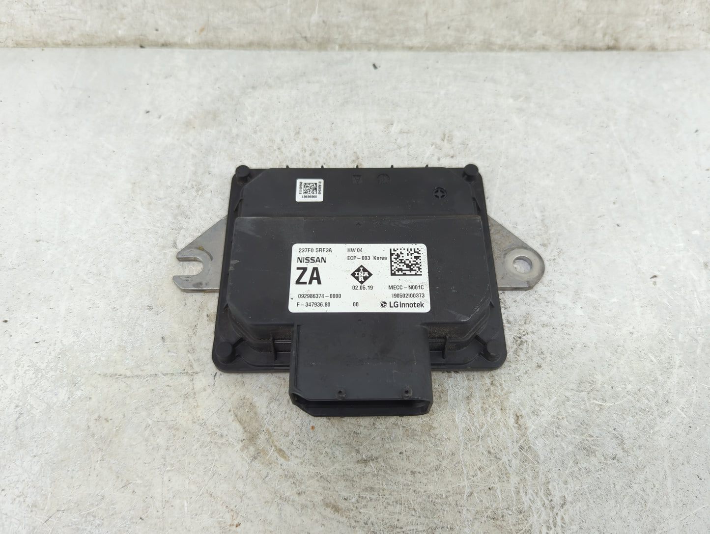 2020-2022 Nissan Versa PCM Engine Control Computer ECU ECM PCU OEM P/N:237F0 5RF3A MECC-N001C Fits Fits 2020 2021 2022 OEM U
