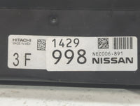 2020-2022 Nissan Versa PCM Engine Control Computer ECU ECM PCU OEM P/N:NEC006-891 Fits Fits 2020 2021 2022 OEM Used Auto Par
