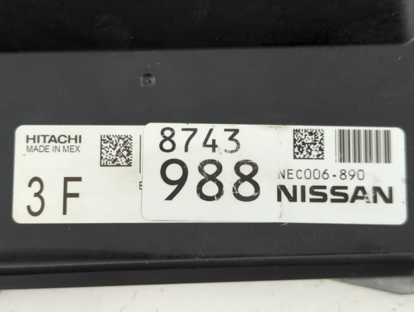 2020-2022 Nissan Versa PCM Engine Control Computer ECU ECM PCU OEM P/N:8743 988 NEC006-890 Fits Fits 2020 2021 2022 OEM Used