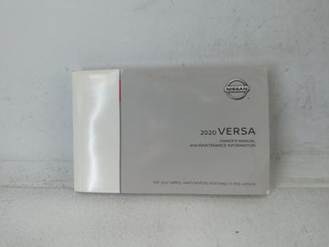 2020 Nissan Versa Owners Manual Book Guide P/N:OM20EM ON18U1 OEM Used Auto Parts