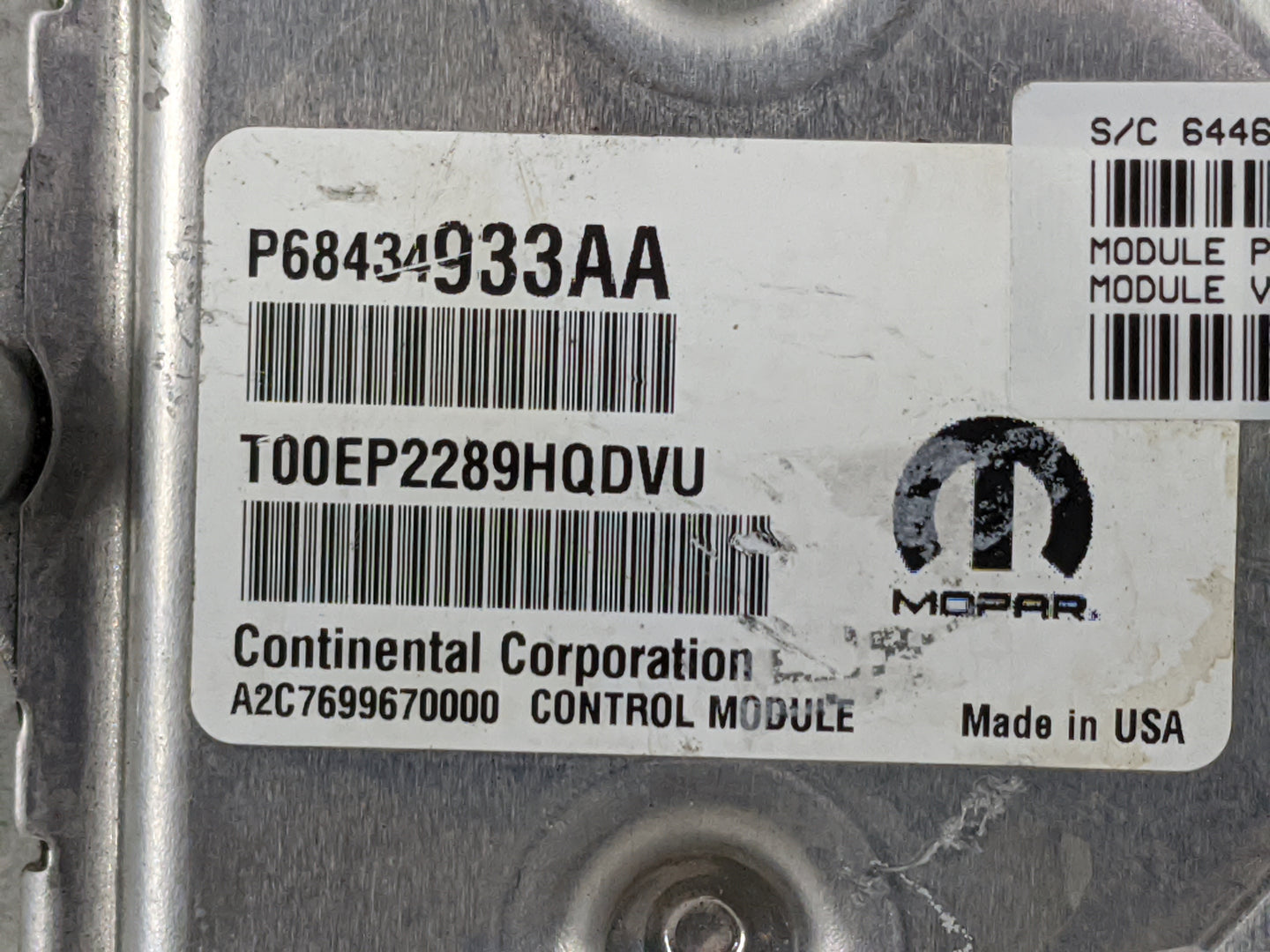 2020-2022 Ram 1500 PCM Engine Control Computer ECU ECM PCU OEM P/N:P68434933AA P68455117AC, 05665410 Fits Fits 2020 2021 202