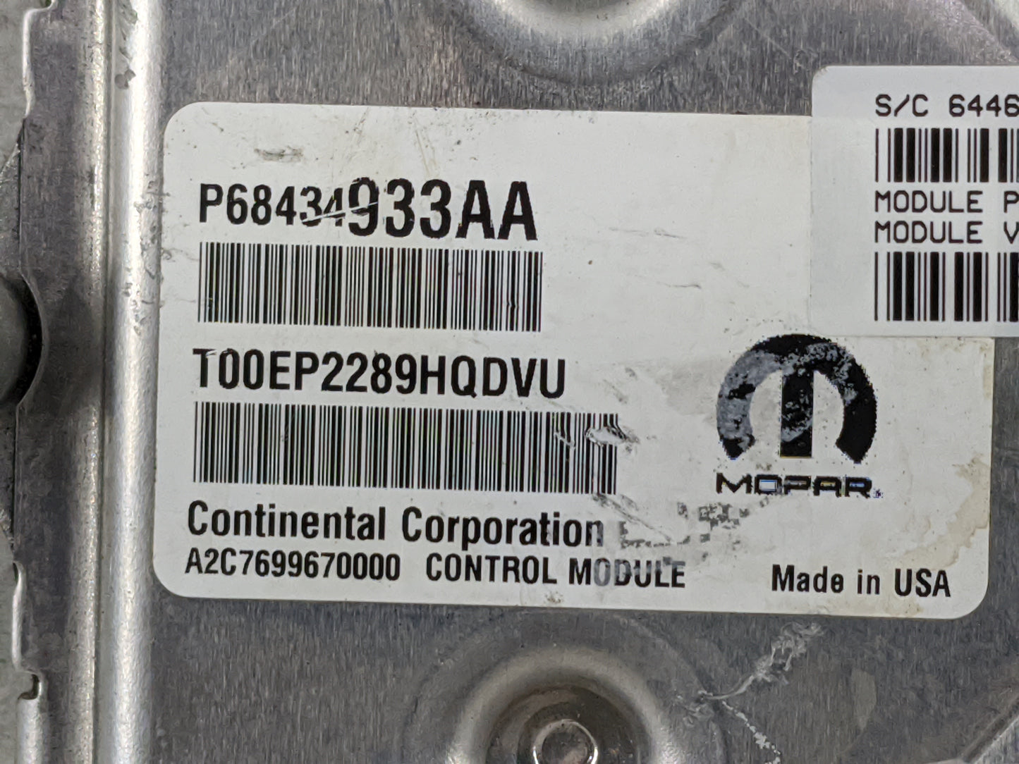 2020-2022 Ram 1500 PCM Engine Control Computer ECU ECM PCU OEM P/N:P68434933AA P68455117AC, 05665410 Fits Fits 2020 2021 202