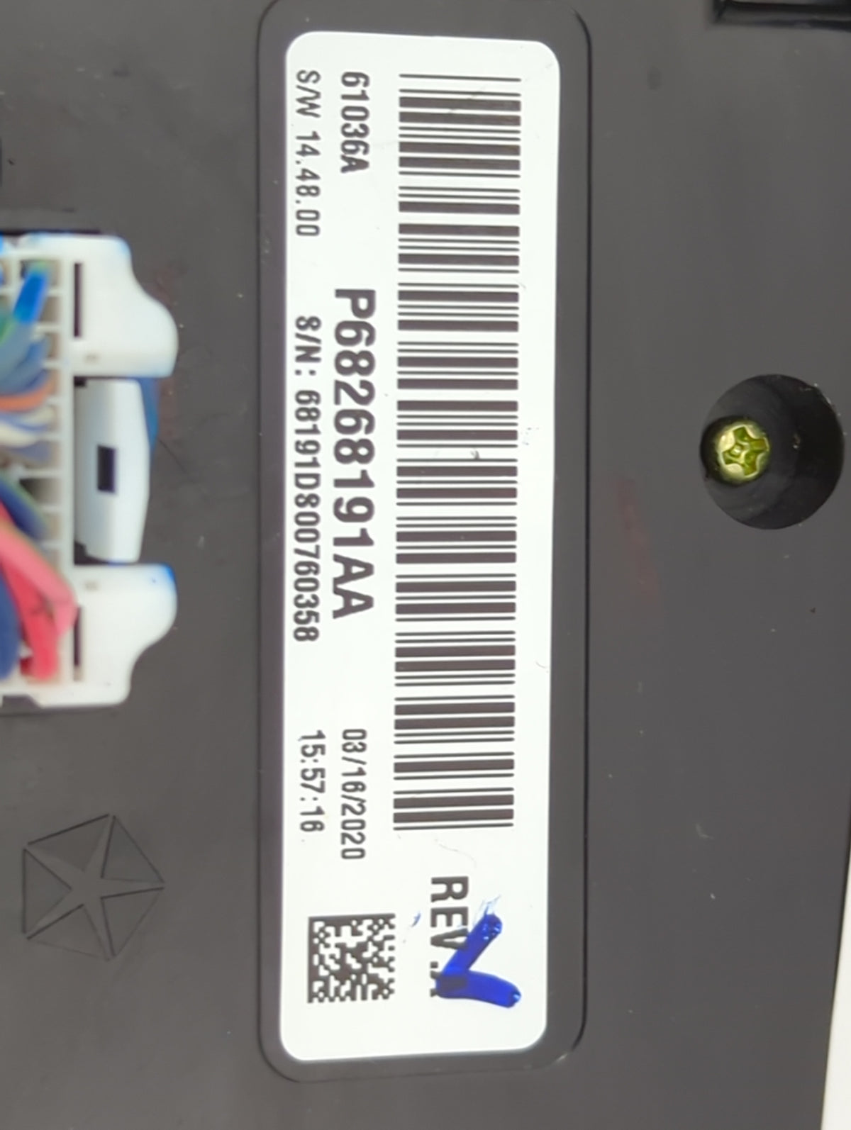 2013-2022 Ram 1500 Climate Control Module Temperature AC/Heater Replacement P/N:P68268191AA 68191D800760358 Fits OEM Used Au