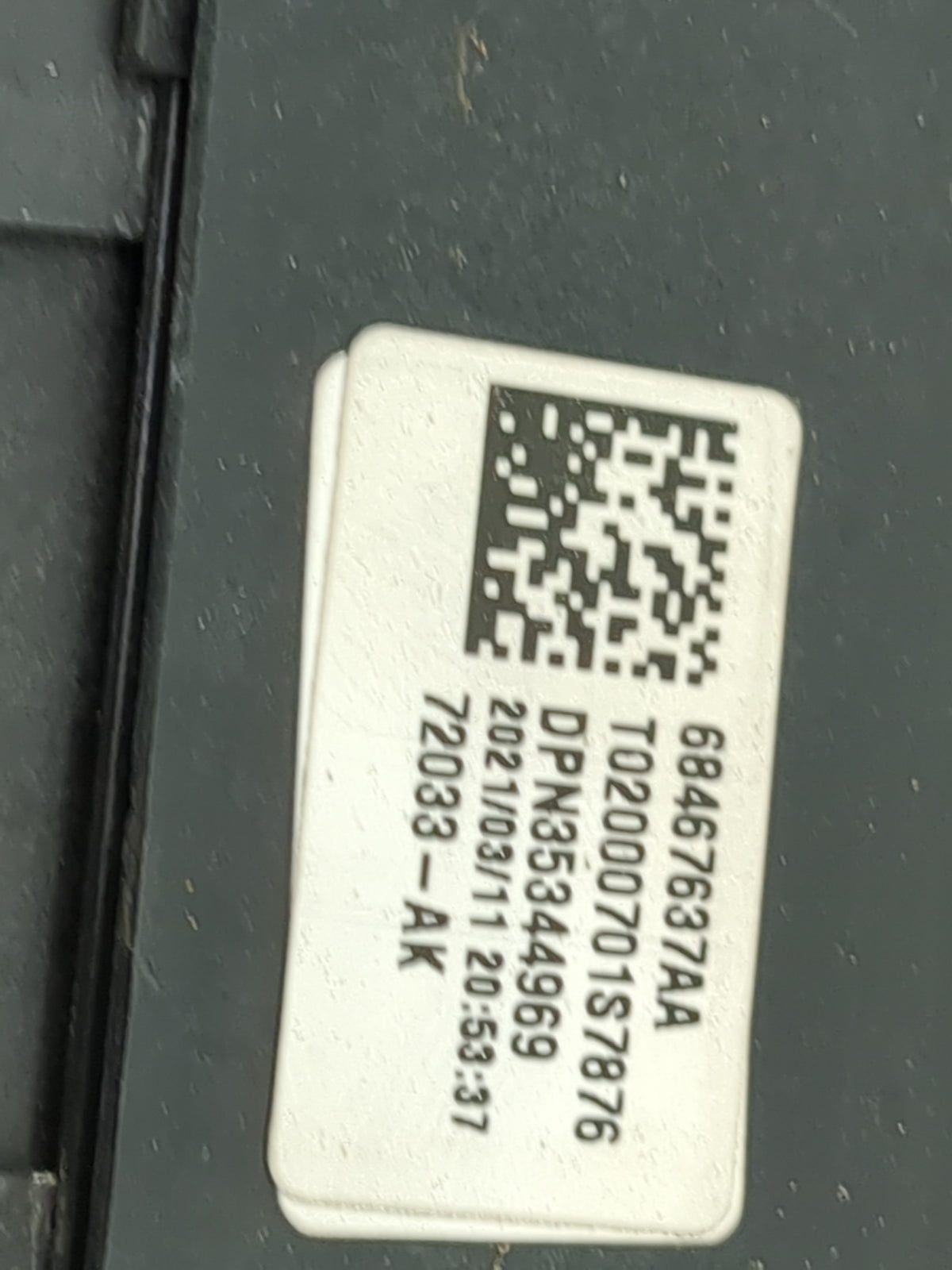 2020 Ram 1500 Fusebox Fuse Box Panel Relay Module P/N:68467637AA T0200007015787876, DPN35344969, 72033-AK Fits OEM Used Auto