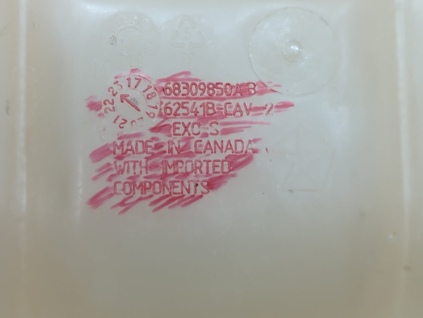 2019-2022 Ram 1500 Radiator Coolant Overflow Expansion Tank Bottle - Oemusedautoparts1.com