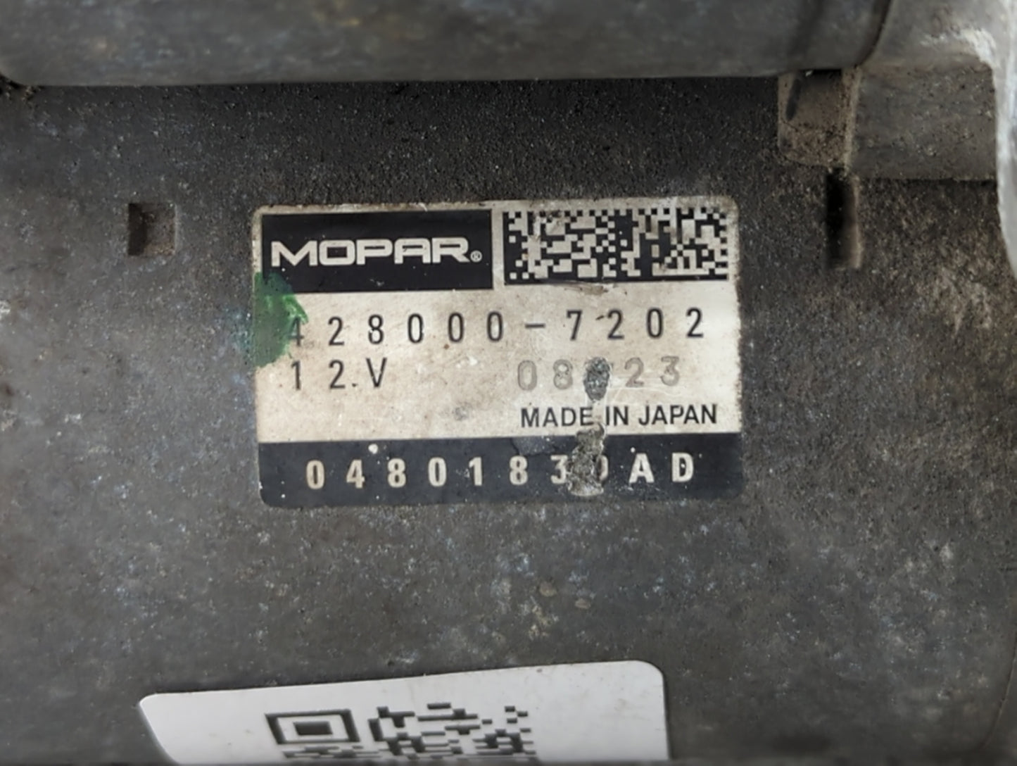 2014-2021 Ram Promaster 1500 Car Starter Motor Solenoid OEM P/N:04801830AD 428000-7202 Fits OEM Used Auto Parts - Oemusedaut