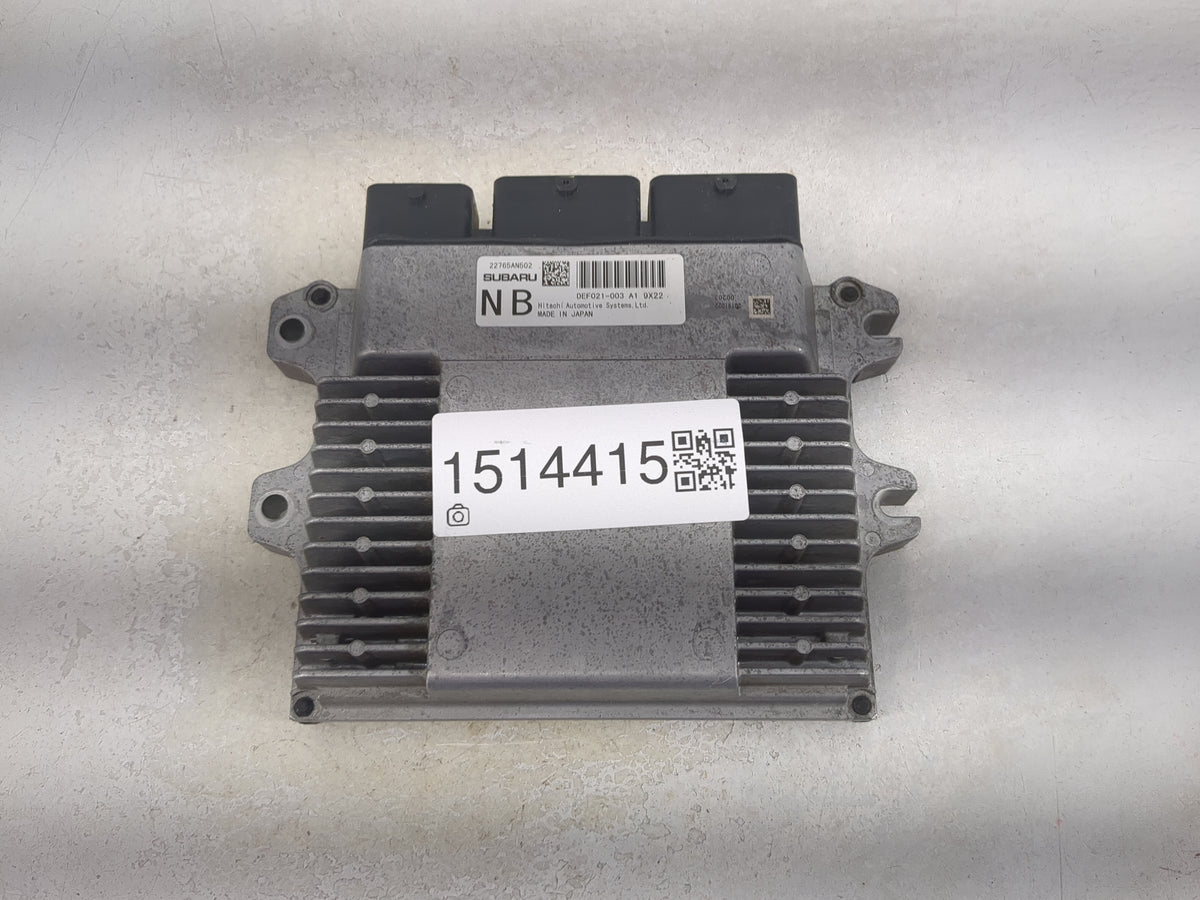 2020 Subaru Ascent PCM Engine Control Computer ECU ECM PCU OEM P/N:22765AN502 DEF021-003 Fits OEM Used Auto Parts - Oemuseda