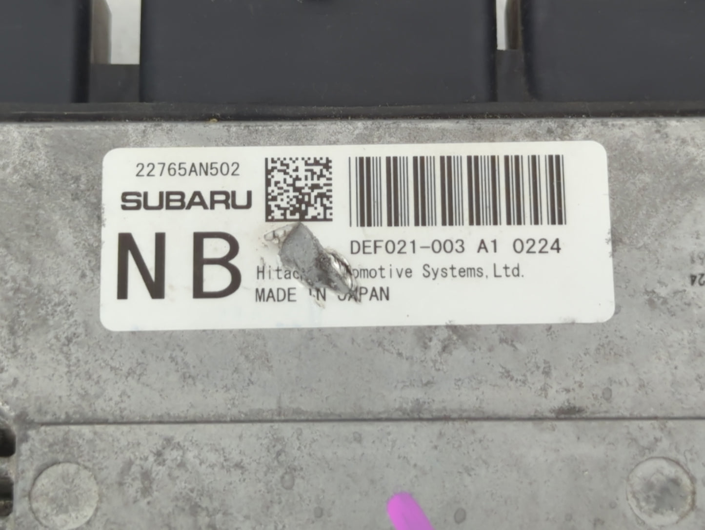 2020 Subaru Ascent PCM Engine Control Computer ECU ECM PCU OEM P/N:DEF021-001 A1 Fits OEM Used Auto Parts - Oemusedautoparts