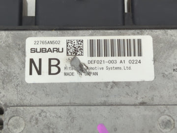 2020 Subaru Ascent PCM Engine Control Computer ECU ECM PCU OEM P/N:DEF021-001 A1 Fits OEM Used Auto Parts