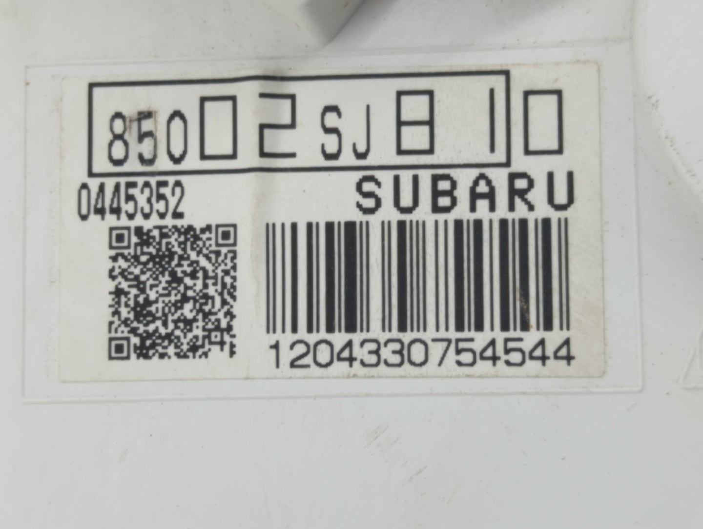 2020 Subaru Forester Instrument Cluster Speedometer Gauges P/N:85002SJ810 Fits OEM Used Auto Parts - Oemusedautoparts1.com