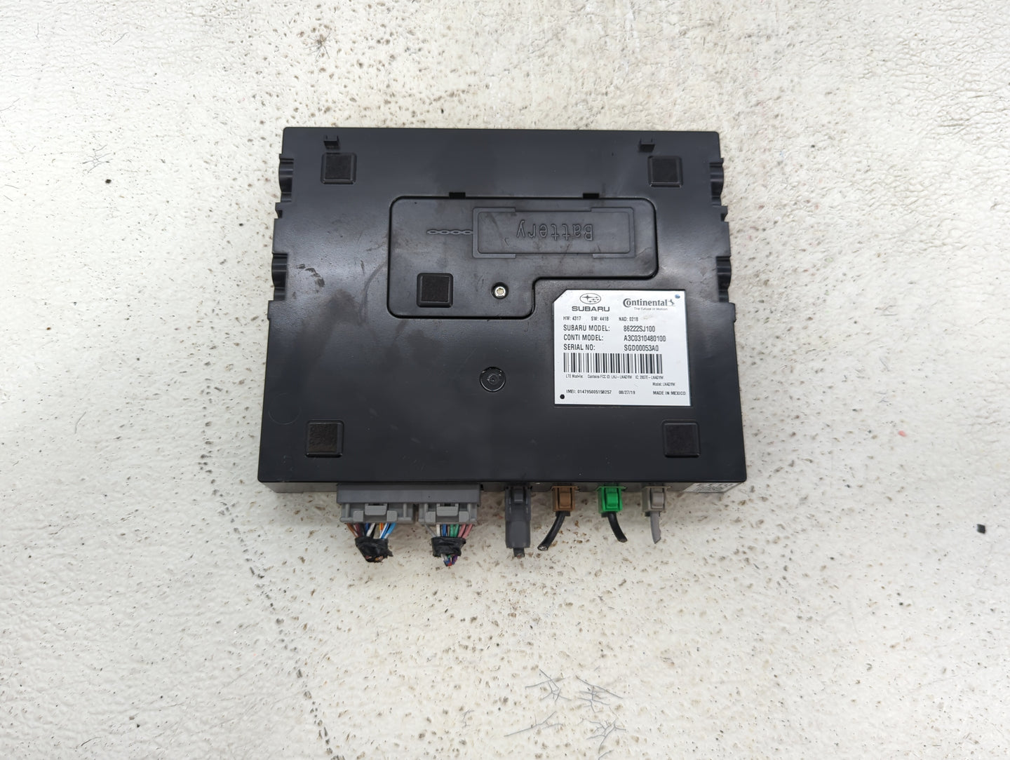 2021-2022 Subaru Forester Communication Control Module 86222sj100 - Oemusedautoparts1.com