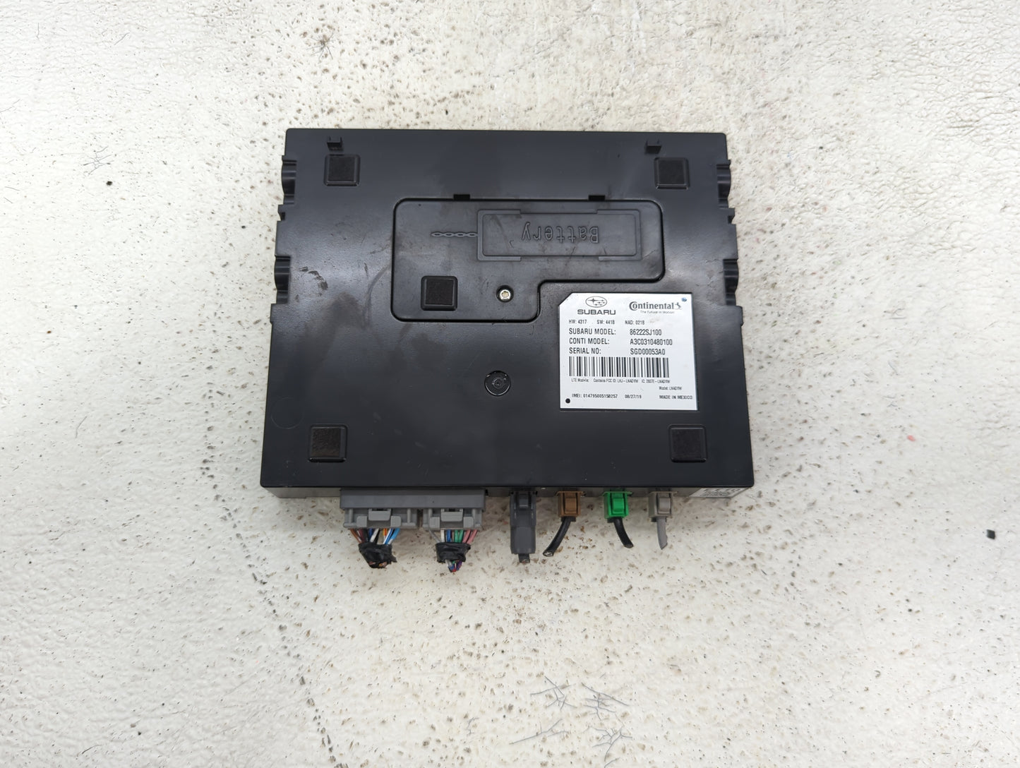 2021-2022 Subaru Forester Communication Control Module 86222sj100 - Oemusedautoparts1.com