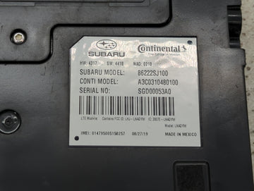 2021-2022 Subaru Forester Communication Control Module 86222sj100