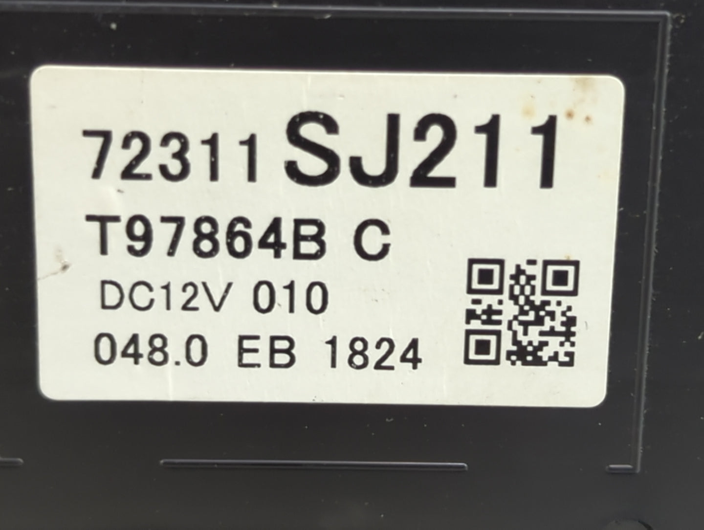 2020 Subaru Forester Climate Control Module Temperature AC/Heater Replacement P/N:72311SJ211 T97864B Fits OEM Used Auto Part
