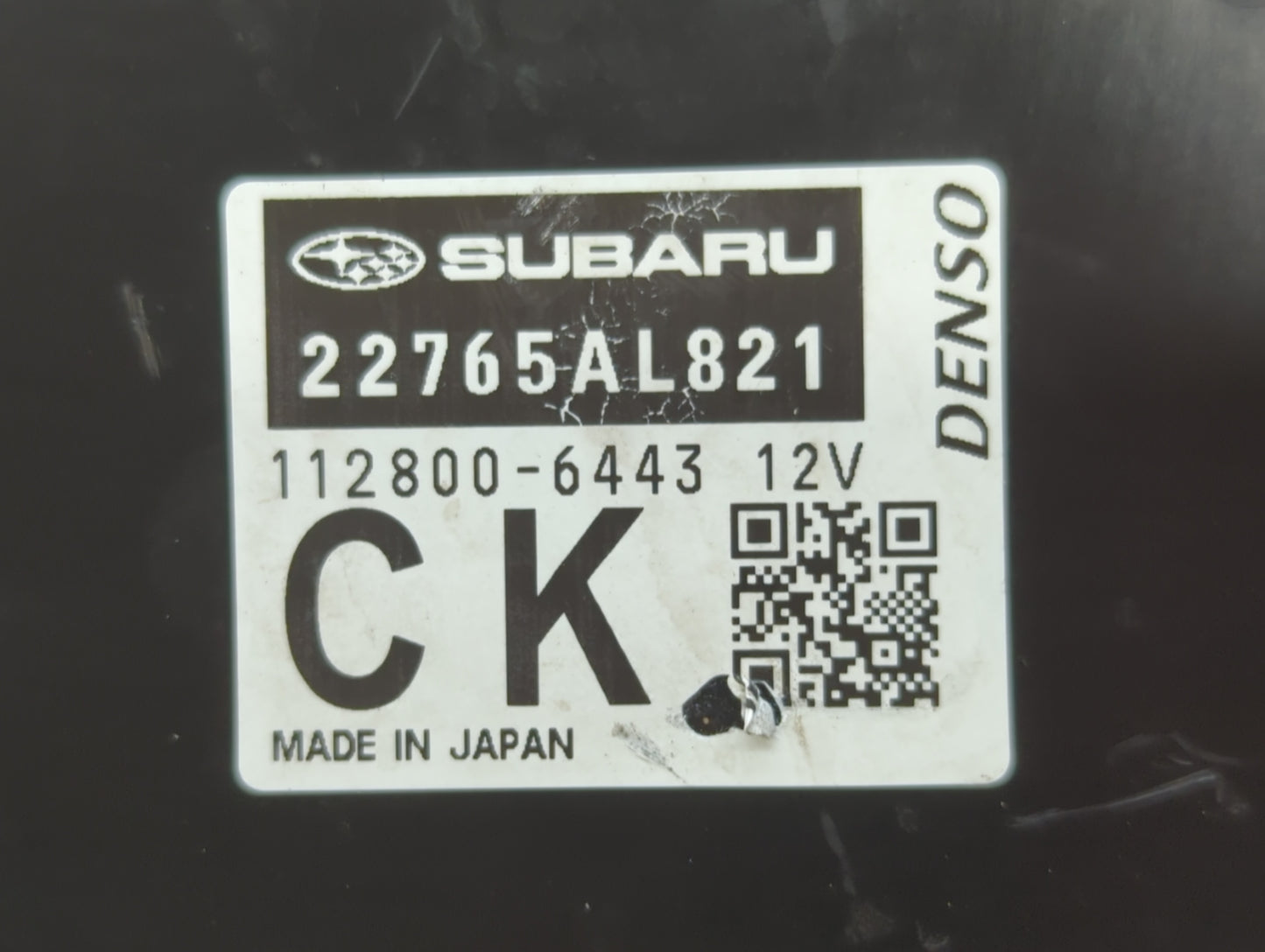 2020 Subaru Forester PCM Engine Control Computer ECU ECM PCU OEM P/N:22765AL821 2265AL821, 2265AL820, 22765AN460 Fits OEM Us