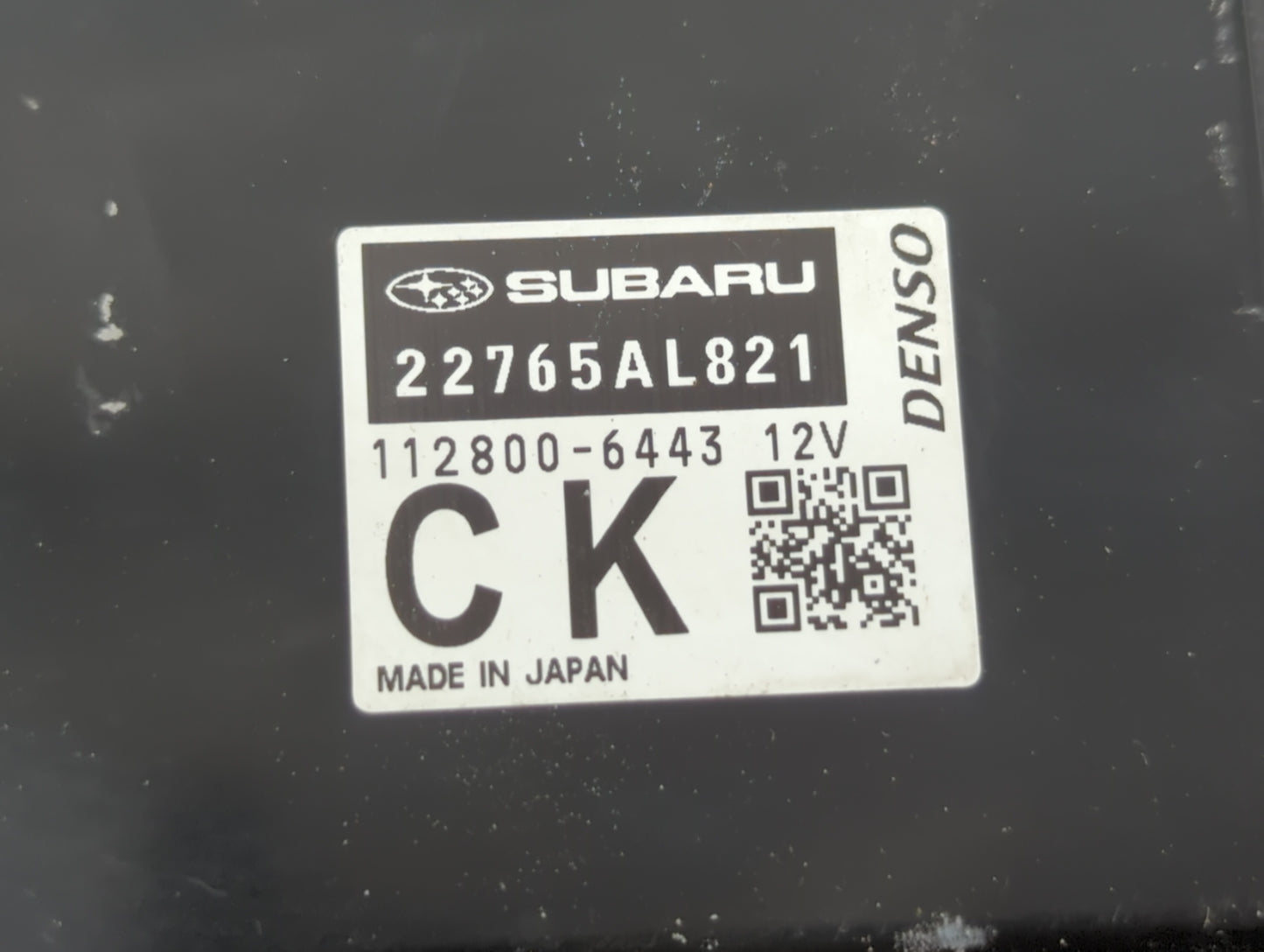 2020 Subaru Forester PCM Engine Control Computer ECU ECM PCU OEM P/N:22765AN461 22765AL821, 2265AL821, 2265AL820, 22765AN460