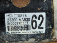 2020 Subaru Forester Car Starter Motor Solenoid OEM P/N:M000TF1171 23300 AA930 Fits Fits 2021 2022 OEM Used Auto Parts - Oem