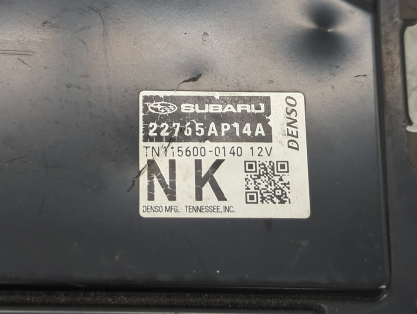 2020 Subaru Impreza PCM Engine Control Computer ECU ECM PCU OEM P/N:22765AP14A TN115600-0140 Fits OEM Used Auto Parts - Oemu