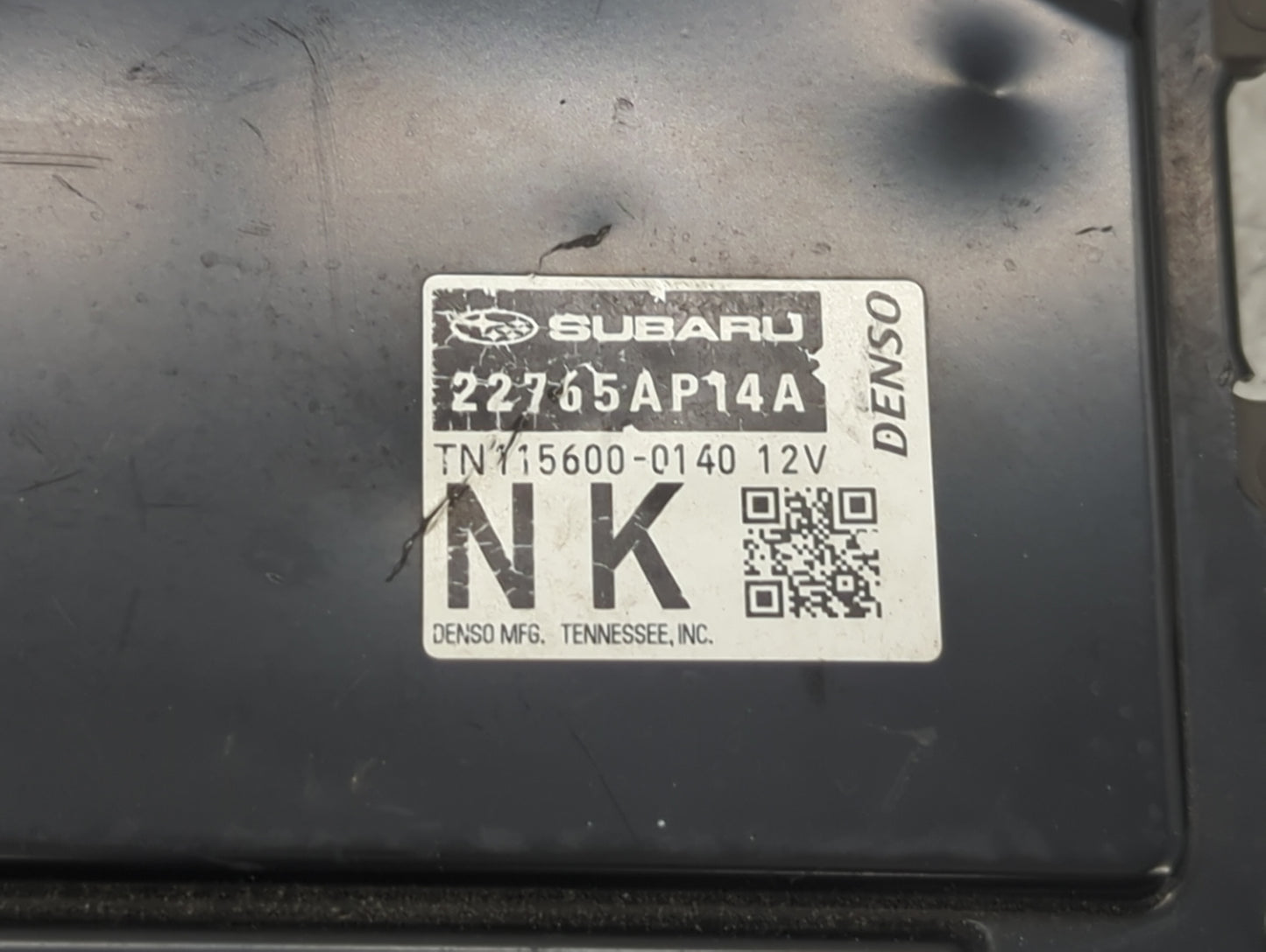 2020 Subaru Impreza PCM Engine Control Computer ECU ECM PCU OEM P/N:22765AP14A TN115600-0140 Fits OEM Used Auto Parts - Oemu