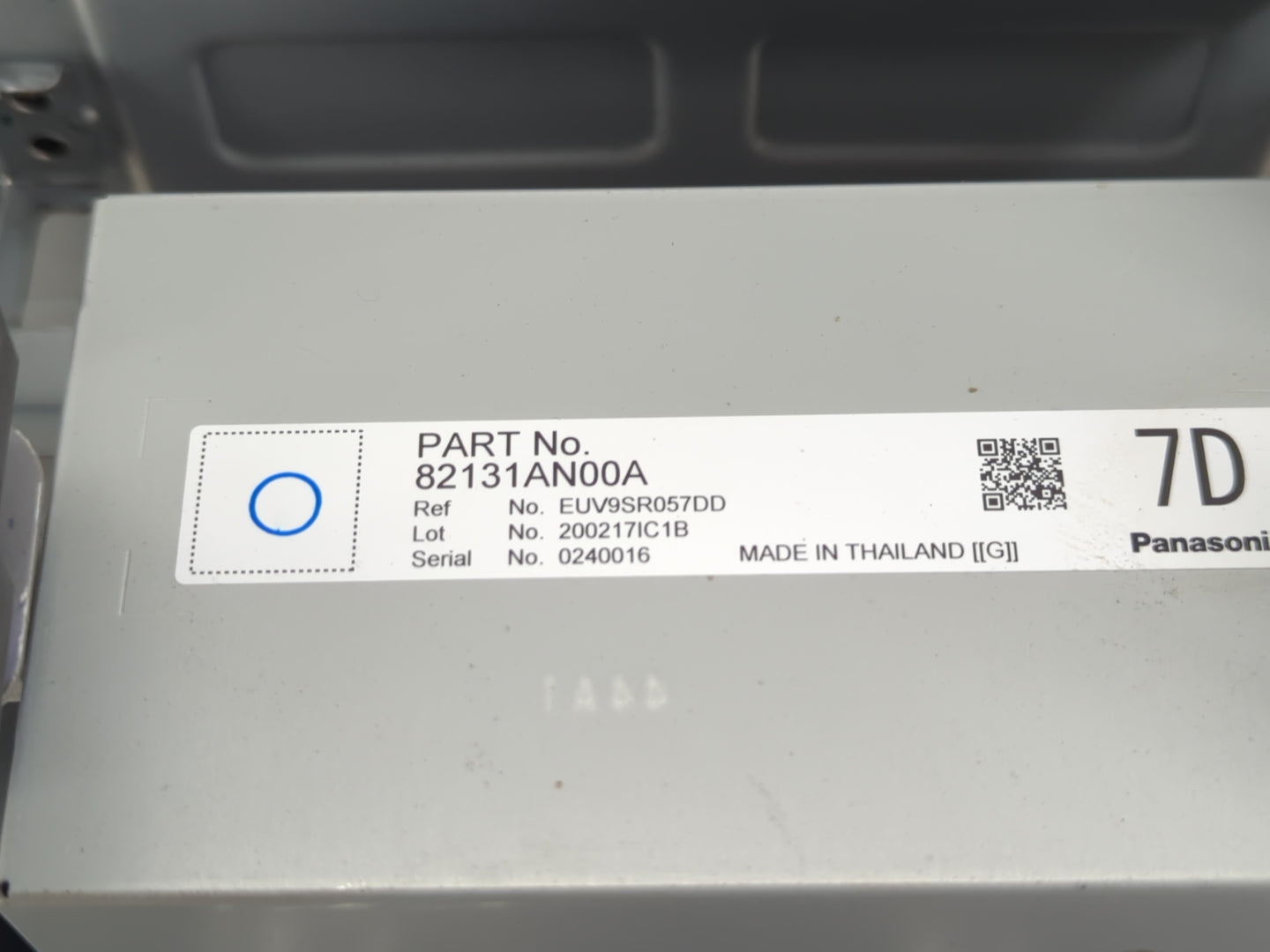 2020 Subaru Legacy Radio AM FM Cd Player Receiver Replacement Fits OEM Used Auto Parts - Oemusedautoparts1.com