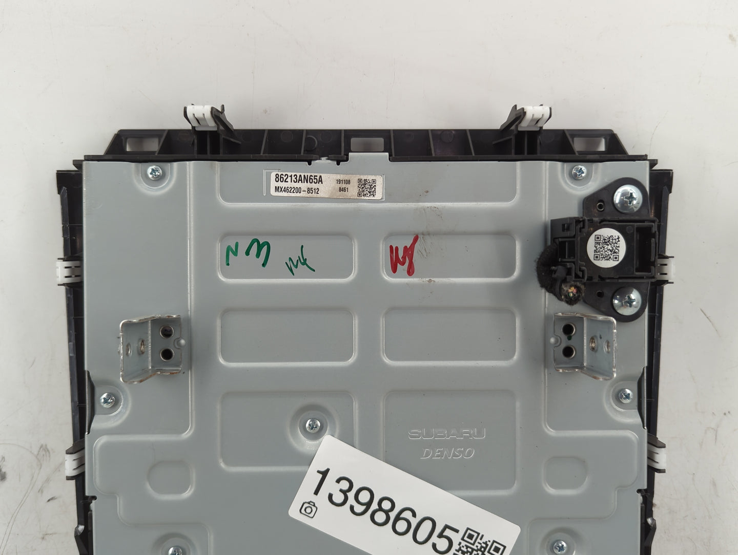 2020 Subaru Legacy Radio AM FM Cd Player Receiver Replacement P/N:86213AN65A Fits OEM Used Auto Parts - Oemusedautoparts1.co