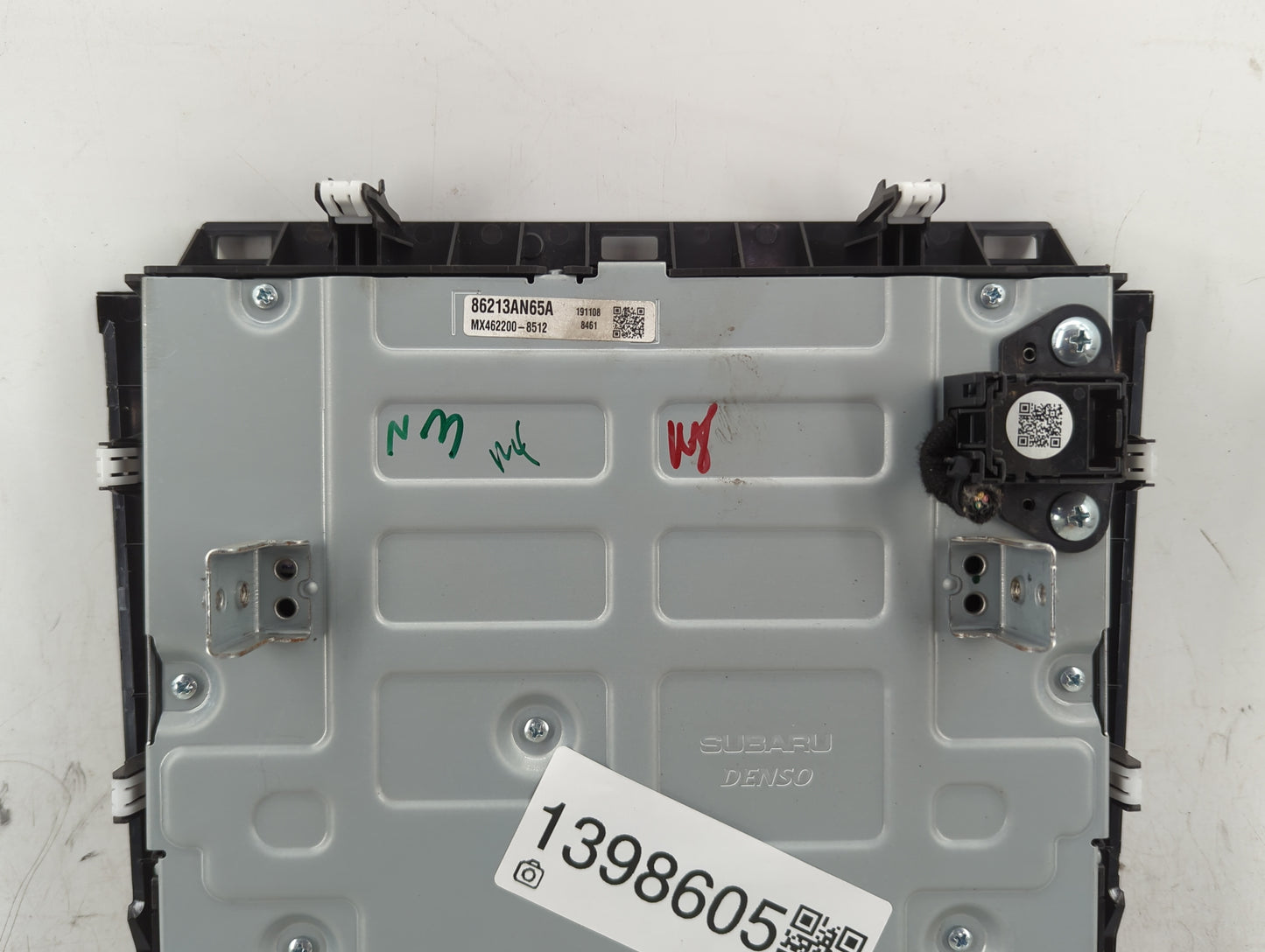 2020 Subaru Legacy Radio AM FM Cd Player Receiver Replacement P/N:86213AN65A Fits OEM Used Auto Parts - Oemusedautoparts1.co