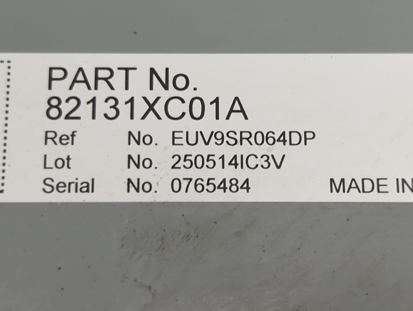 2020 Subaru Legacy Dash Integrated Control Module 82131xc01a|euv9sr064dp - Oemusedautoparts1.com