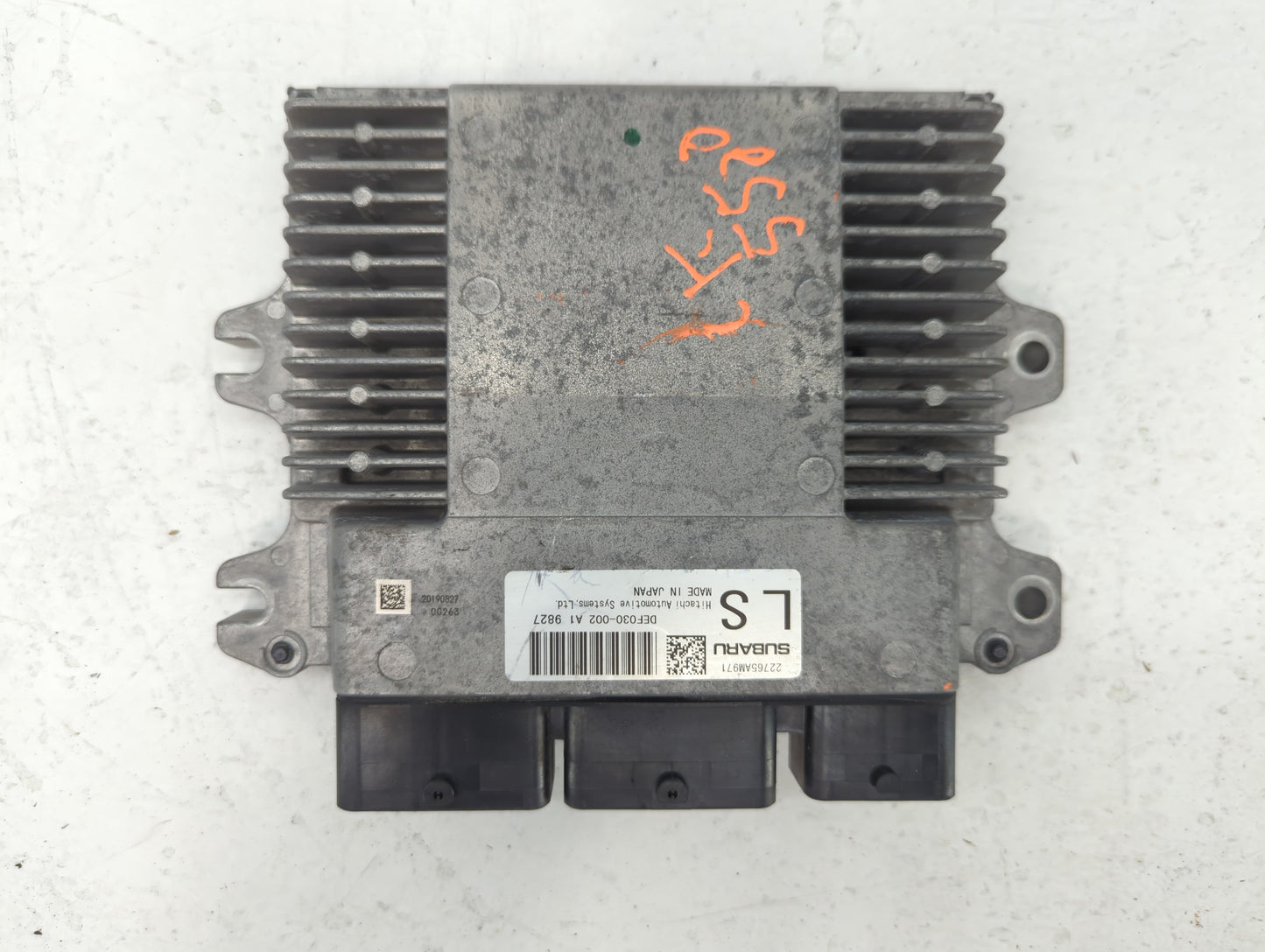 2020 Subaru Legacy PCM Engine Control Computer ECU ECM PCU OEM P/N:22765AM71 DEF030-002 A1 Fits OEM Used Auto Parts - Oemuse