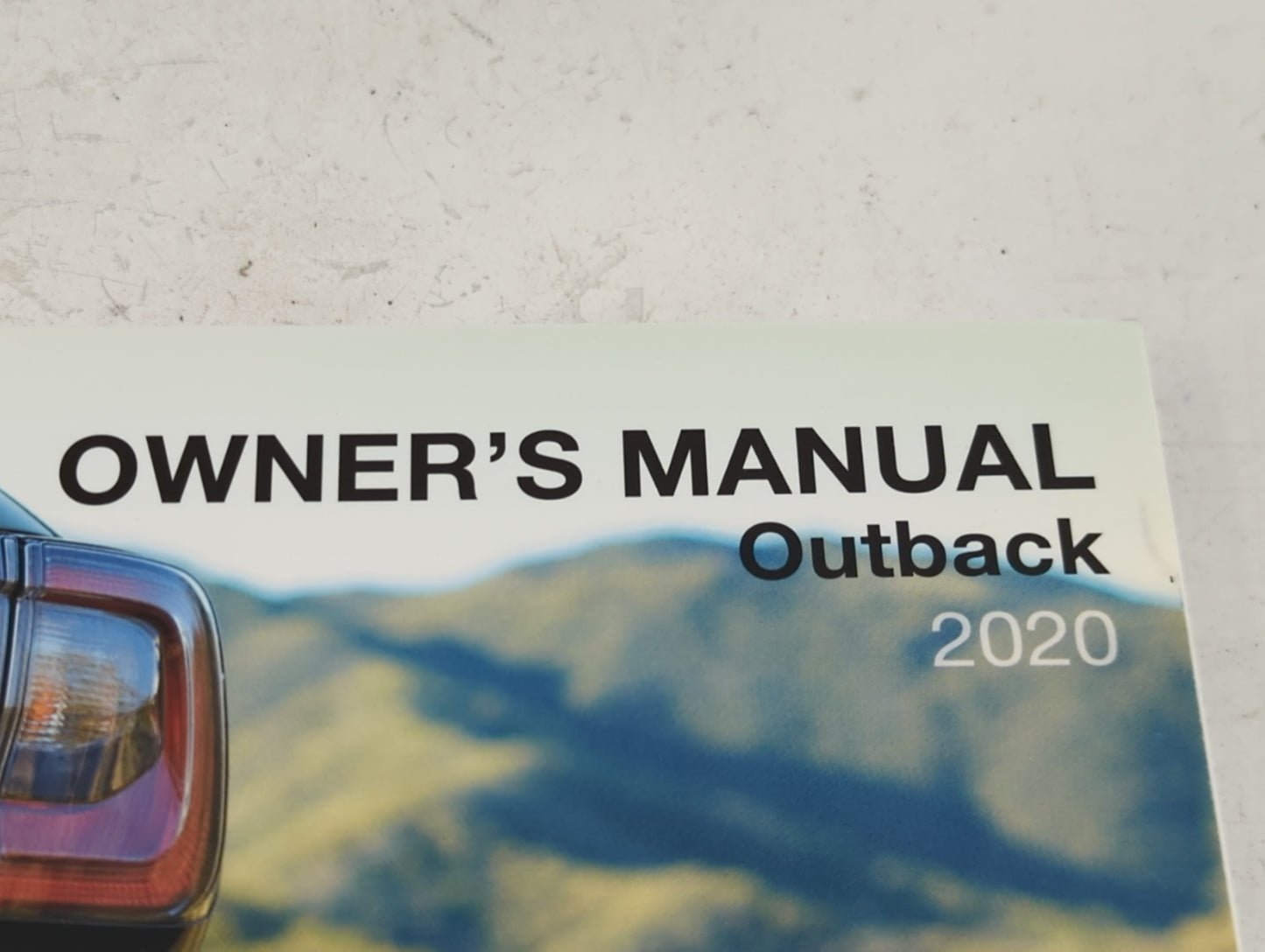 2020 Subaru Outback Owners Manual Book Guide P/N:A2570BE-B MSA5M2004A OEM Used Auto Parts - Oemusedautoparts1.com