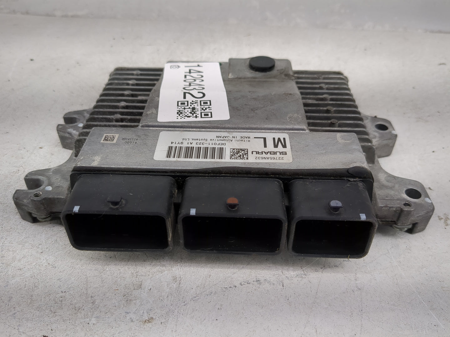 2020 Subaru Wrx PCM Engine Control Computer ECU ECM PCU OEM P/N:22765AN632 DEF011-323 A1 9Y14 Fits OEM Used Auto Parts - Oem