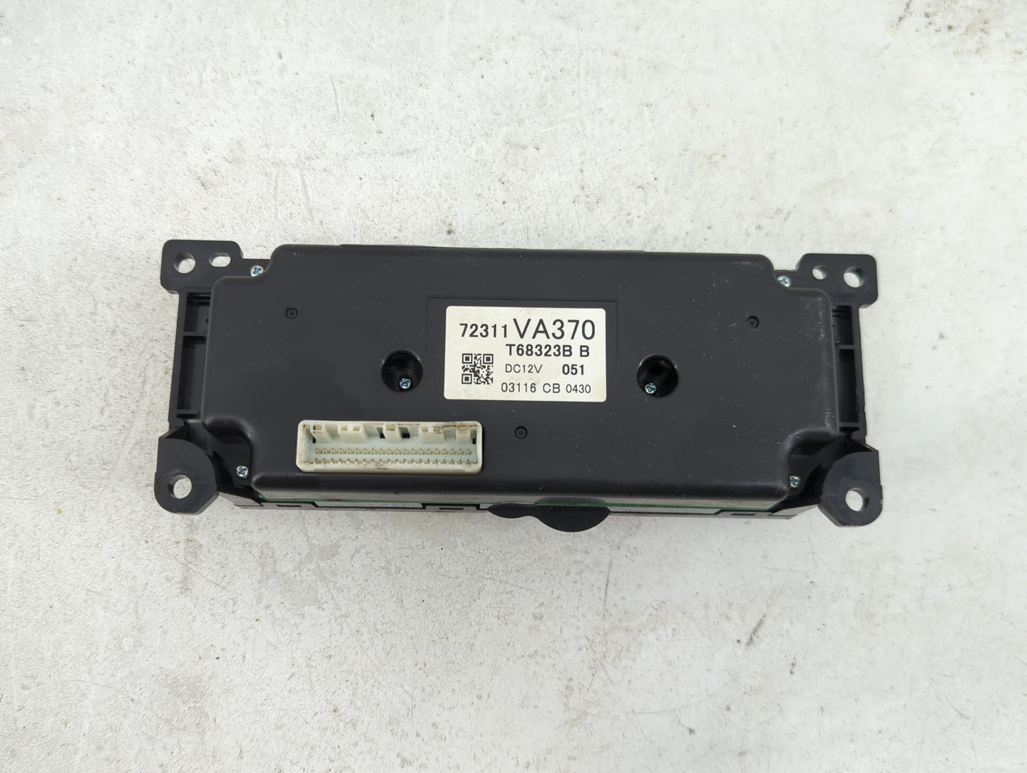 2018-2021 Subaru Wrx Climate Control Module Temperature AC/Heater Replacement P/N:72311VA370 T68323B Fits Fits 2018 2019 202